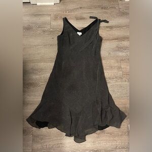 Ann Taylor Loft Size 10 black and white polka dot dress